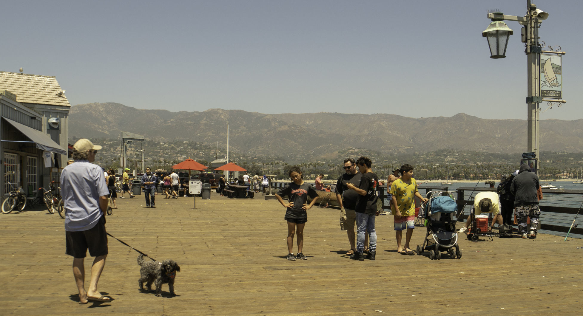 Where's Sparkie? Visiting Stearns Wharf in Santa Barbara